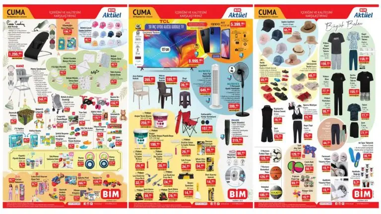 BİM Aktüel 30 Haziran 2023 Kataloğu Belli Oldu! Mama sandalyesi, ana kucağı, vantilatör, plastik boya