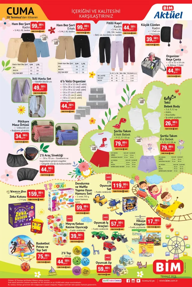 BİM AKTÜEL ÜRÜNLER: 27 Temmuz Bim aktüel ürünler kataloğu! Bugün Bim'e hangi aktüel ürünler gelecek?