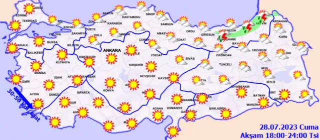 Bugün yağmur var mı? Bugün hava yağmurlu mu? İstanbul, Ankara, İzmir 28 Temmuz hava durumu!