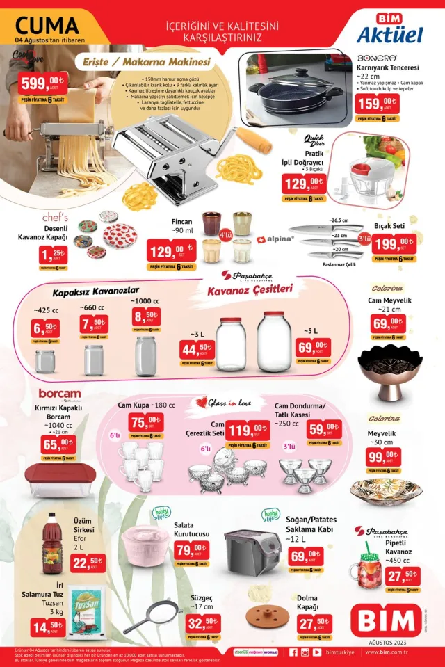 BİM AKTÜEL ÜRÜNLER: 2 Ağustos Bim aktüel ürünler kataloğu! Bugün Bim'e hangi aktüel ürünler gelecek?