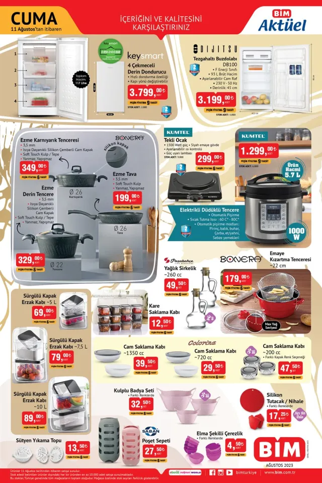 BİM AKTÜEL ÜRÜNLER: 9 Ağustos Bim aktüel ürünler kataloğu! Bugün Bim'e hangi aktüel ürünler gelecek?