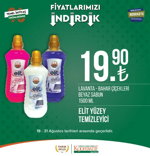 Tarım Kredi Market Kataloğu 18-31 Ağustos 2023: Tereyağ, peynir, bakliyat, çay ve pek çok üründe indirim var mı?