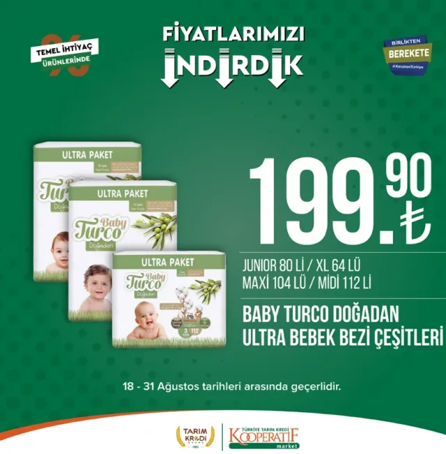 Tarım Kredi Market Kataloğu 18-31 Ağustos 2023: Tereyağ, peynir, bakliyat, çay ve pek çok üründe indirim var mı?