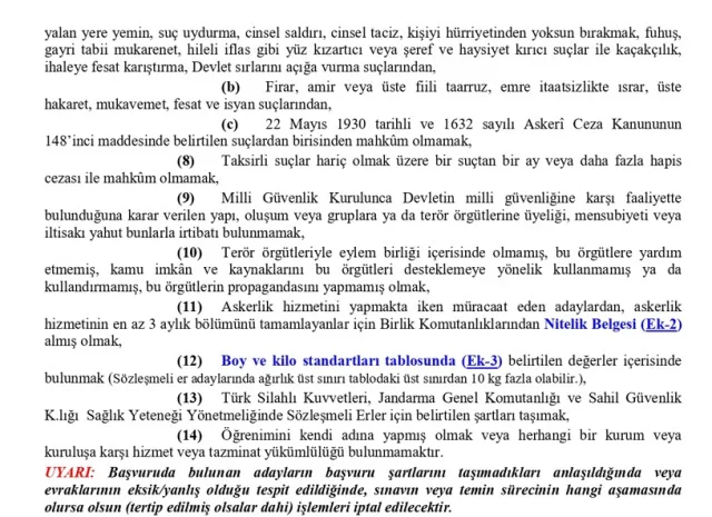 16 bin sözleşmeli er alımı ne zaman? 2023/4 sözleşmeli er alımı şartları ne, kimler başvurabilir?