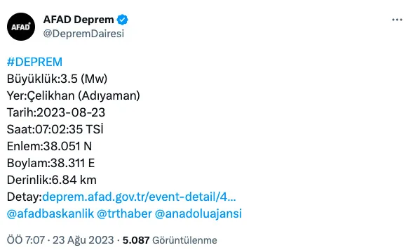 Dün gece deprem mi oldu? GÜNCEL DEPREMLER LİSTESİ! Dün gece nerede deprem oldu?