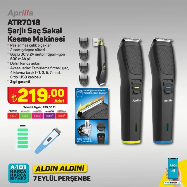 A101 4- 10 Eylül kataloğu: A101'e gelen ürünler! A101 bu hafta katalog ürünleri neler? A101'e gelecek ürünler ve A101 fiyat listesi!