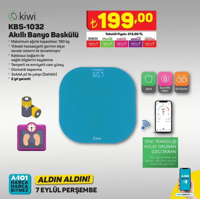 A101 4- 10 Eylül kataloğu: A101'e gelen ürünler! A101 bu hafta katalog ürünleri neler? A101'e gelecek ürünler ve A101 fiyat listesi!