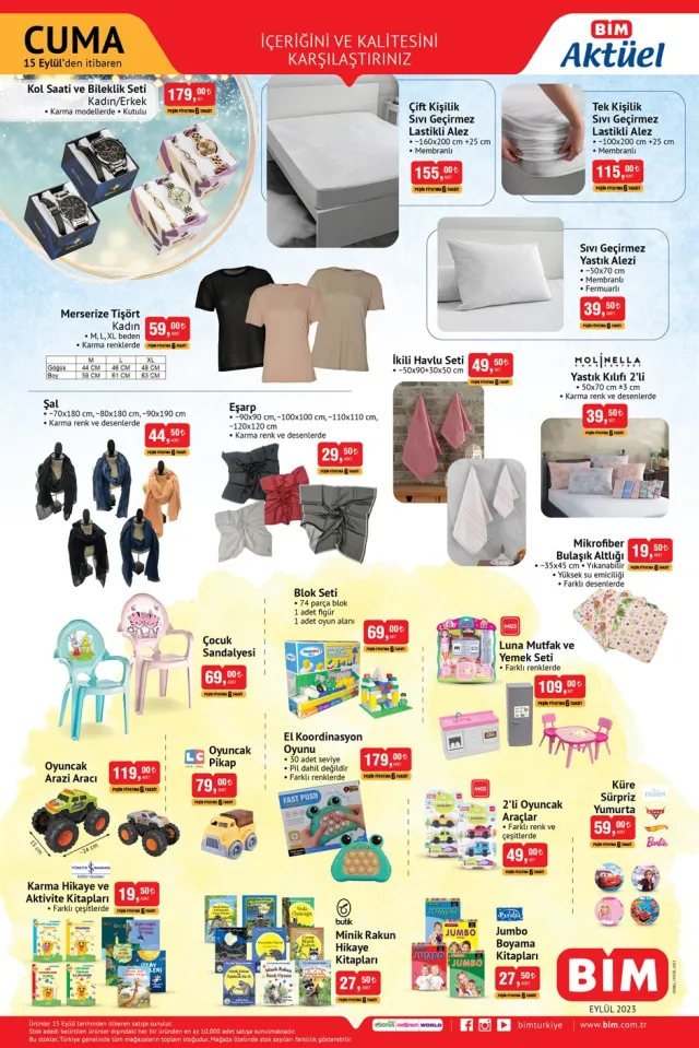 BİM Aktüel Ürünler Kataloğu 15 Eylül:: Elektrikli Bisiklet, TV, Cep Telefonu ve diğer ürünler!