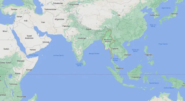 Myanmar hangi yarım kürede? Burma hangi ülke? Myanmar'ın konumu ve harita bilgisi
