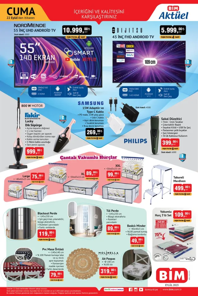 BİM AKTÜEL ÜRÜNLER: 21 Eylül Bim aktüel ürünler kataloğu! Bugün Bim'e hangi aktüel ürünler gelecek?