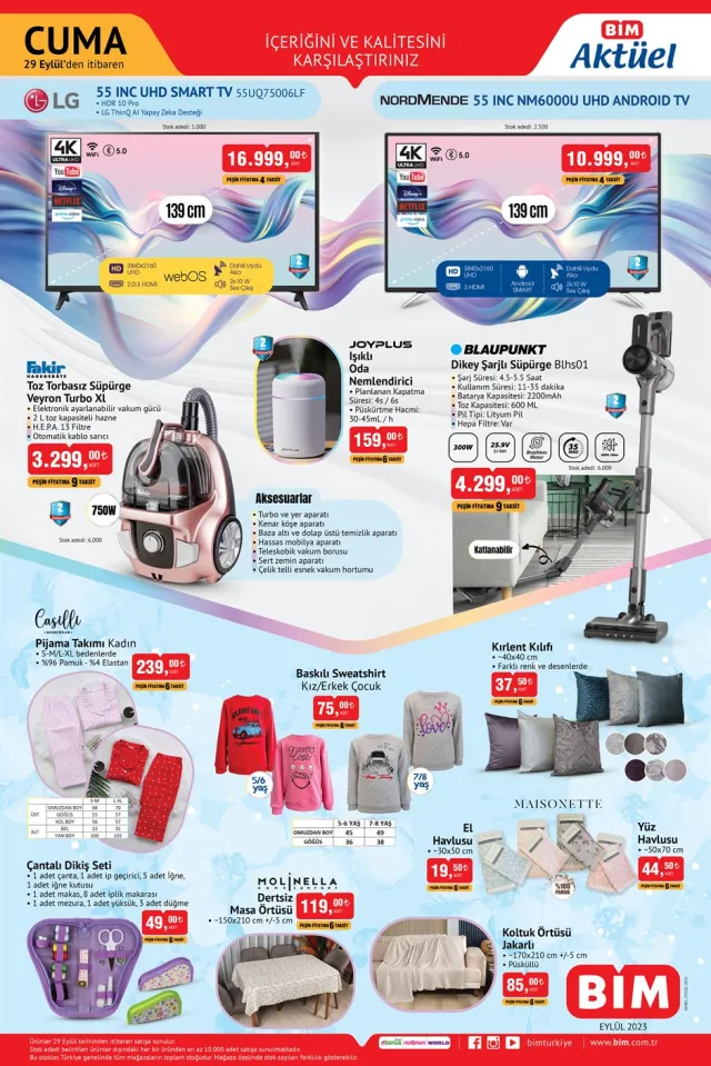 BİM AKTÜEL ÜRÜNLER: 27 Eylül Bim aktüel ürünler kataloğu! Bugün Bim'e hangi aktüel ürünler gelecek?
