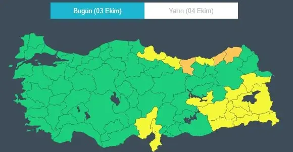 Bugün yağmur yağacak mı? Meteoroloji'den sağanak yağış uyarısı! 2- 8 Ekim hava durumu nedir?
