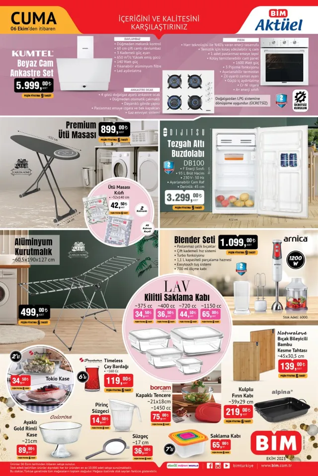 BİM AKTÜEL ÜRÜNLER: 4 Ekim Bim aktüel ürünler kataloğu! Bugün Bim'e hangi aktüel ürünler gelecek?