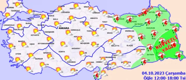 Bugün hava yağmurlu mu? 4 Ekim İstanbul, Ankara, İzmir yağmur var mı, ne zaman? Bugün hava durumu nasıl olacak?