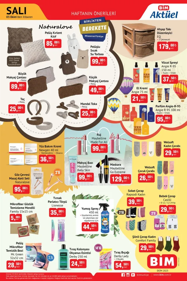 7 Ekim Bim aktüel ürünler kataloğu! Bugün Bim'e hangi aktüel ürünler gelecek? Peluş kılıflar, kişisel bakım ürünler ve daha fazlası!