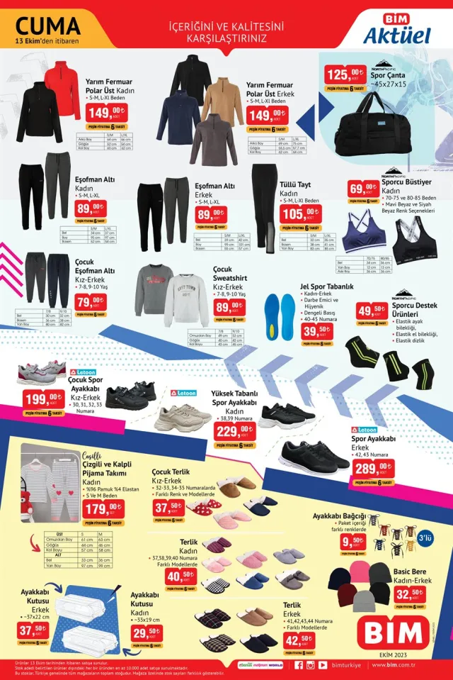 BİM Aktüel Ürünler Kataloğu 14 Ekim: Fitness Malzemeleri, Oyuncaklar ve Daha Fazlası!