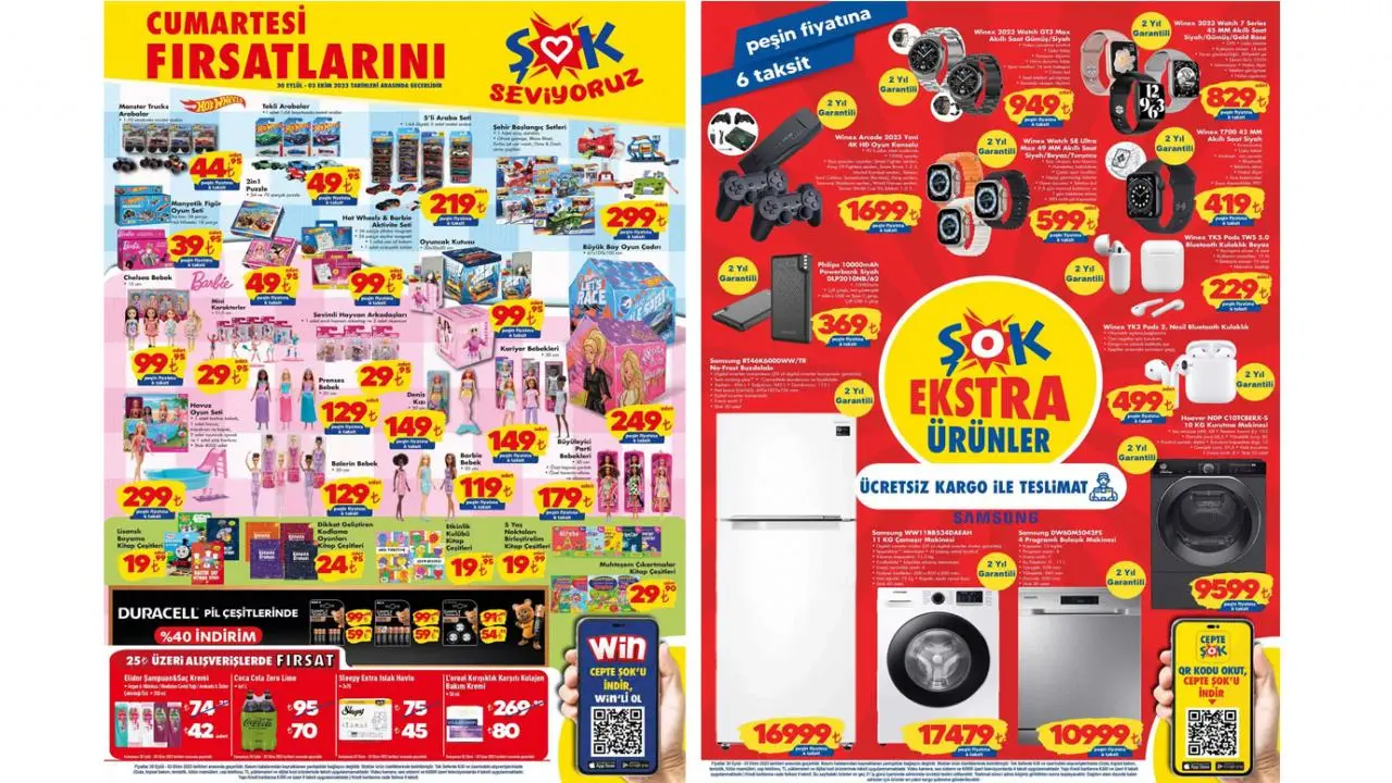 ŞOK 30 EYLÜL 2023 AKTÜEL KATALOG ÜRÜNLERİ SATIŞTA!