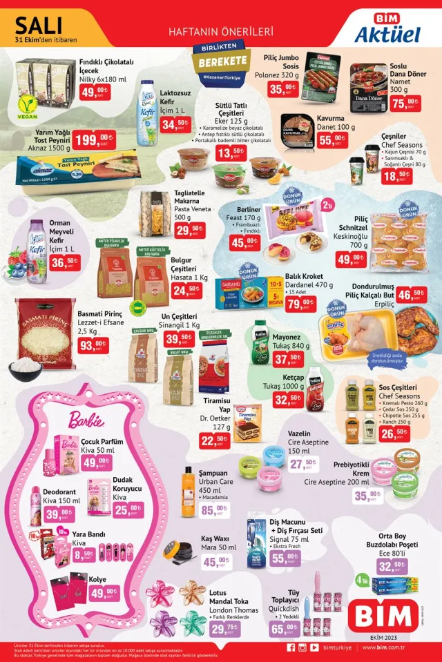 BİM AKTÜEL ÜRÜNLER: Bim'de bu hafta neler var? 30 Ekim Bim aktüel ürünler kataloğu! Bugün Bim'e hangi aktüel ürünler gelecek?