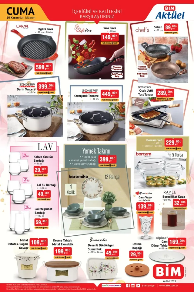 11 Kasım BİM Aktüel Ürünler Kataloğu: Bu hafta Bim'e gelecek ürünler neler?