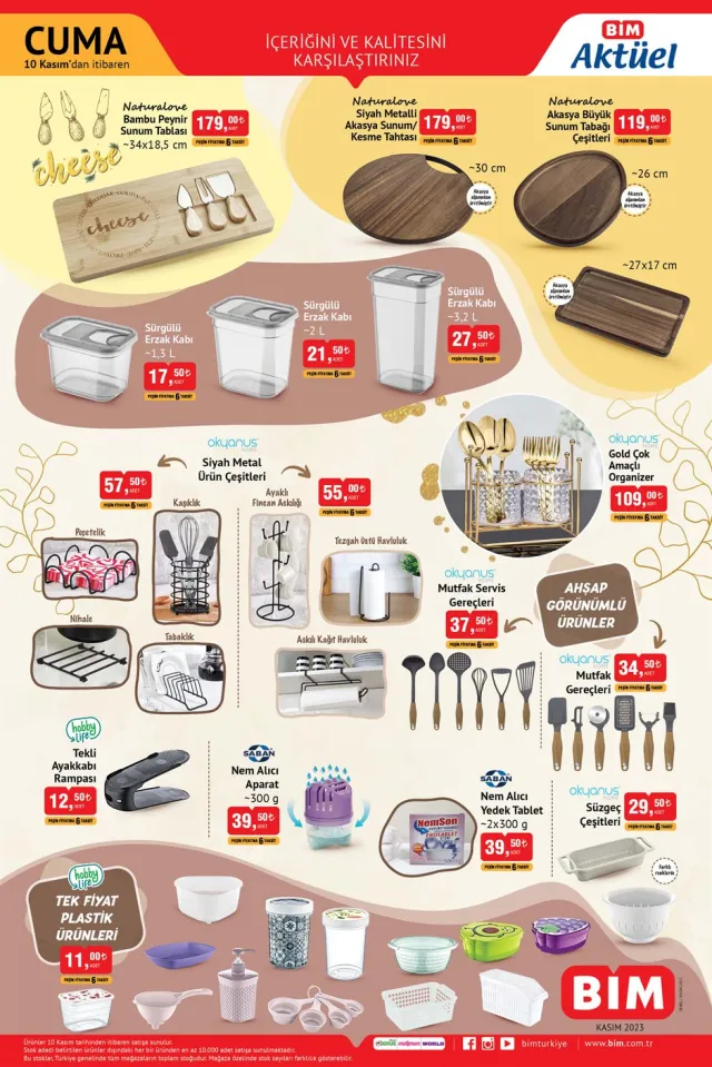 11 Kasım BİM Aktüel Ürünler Kataloğu: Bu hafta Bim'e gelecek ürünler neler?