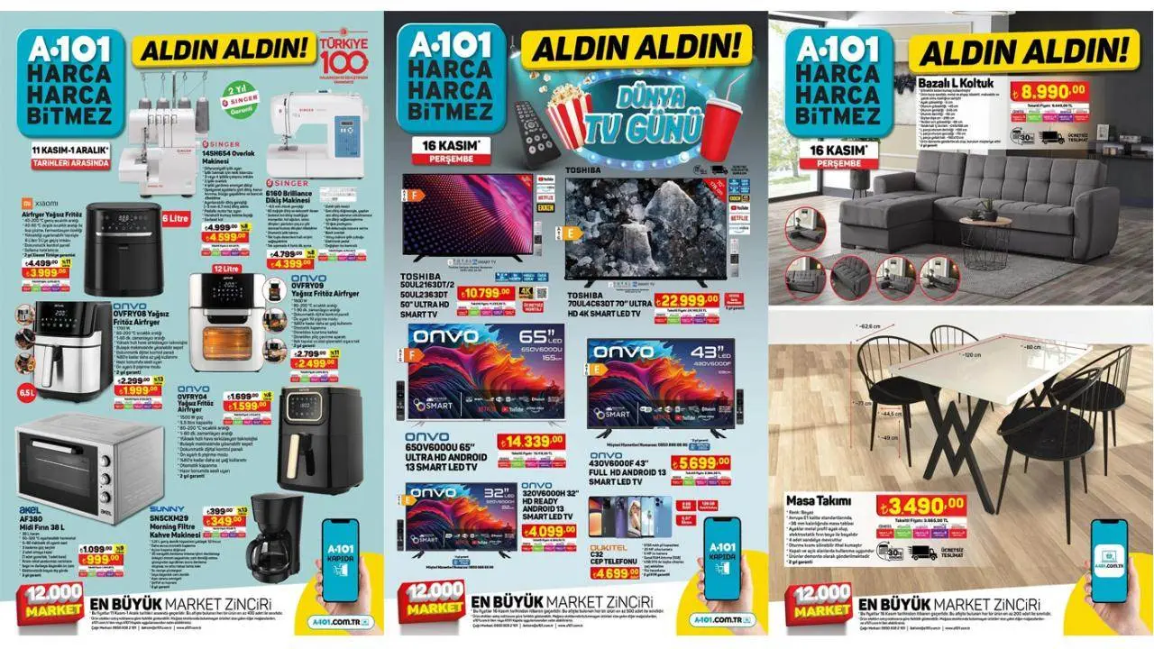 A101 AKTÜEL 16 KASIM 2023 KATALOĞU YAYINLANDI!