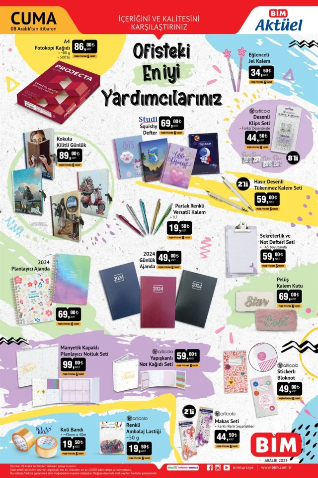 BİM Aktüel Ürünler Kataloğu 7 Aralık : Bu Hafta Bim'e Hangi Ürünler Geliyor?