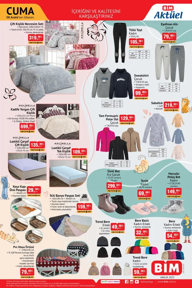 BİM Aktüel Ürünler Kataloğu 8 Aralık : Bu Hafta Bim'e Hangi Ürünler Geliyor?
