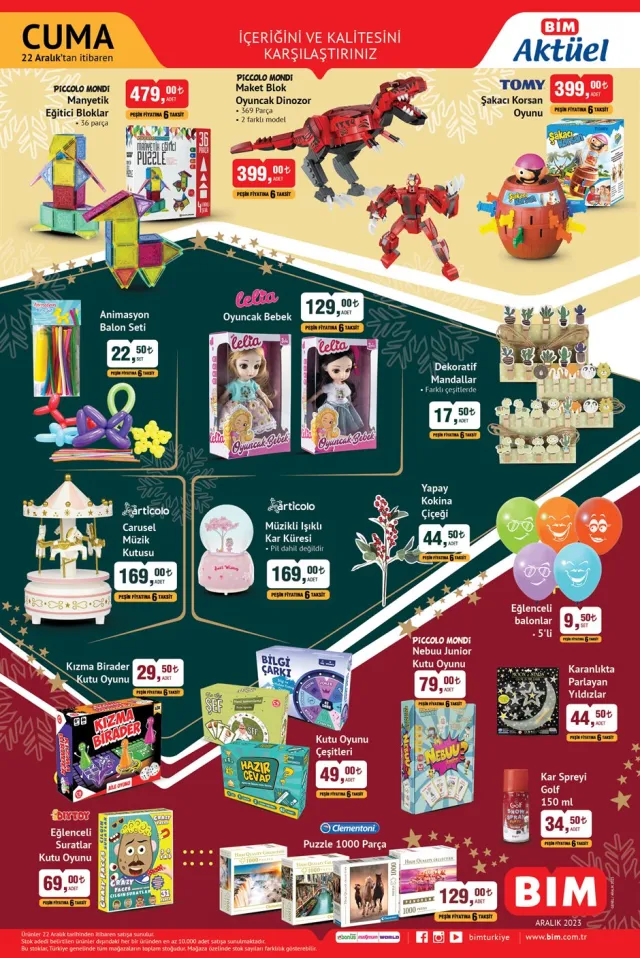 20 Aralık BİM Aktüel Ürünler Kataloğu Yayınlandı: Züccaciye ve Teknolojik Ürünler Öne Çıkıyor