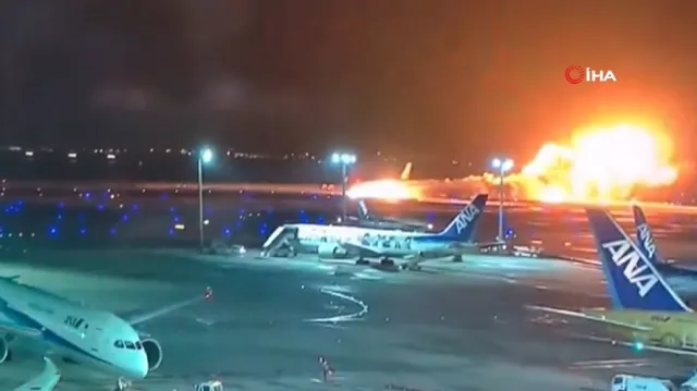 Tokyo uçak kazası video izle! Japonya Tokyo'da uçak kazasında son durum nedir, kaç kişi öldü?