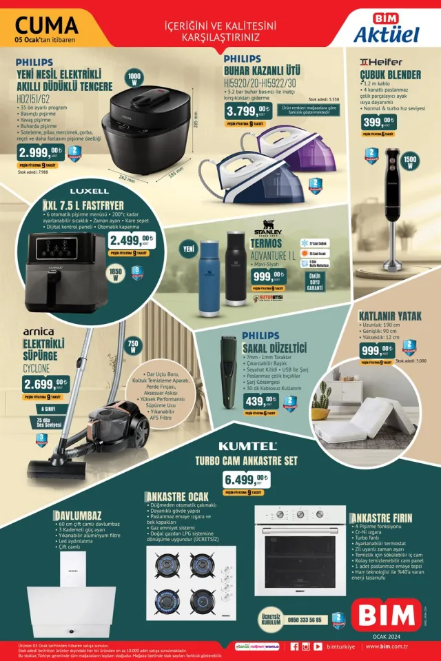 BİM TELEVİZYON MODELLERİ: Bugün BİM'de hangi ürünler var? 3 Ocak Bu hafta BİM'e hangi ürünler geldi?