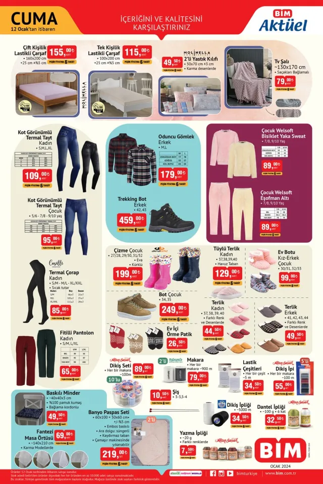 BİM AKTÜEL KATALOĞU 9-12 OCAK YAYINLANDI | BİM bu hafta katalog ürünleri neler? BİM'e gelecek ürünler ve BİM fiyat listesi!