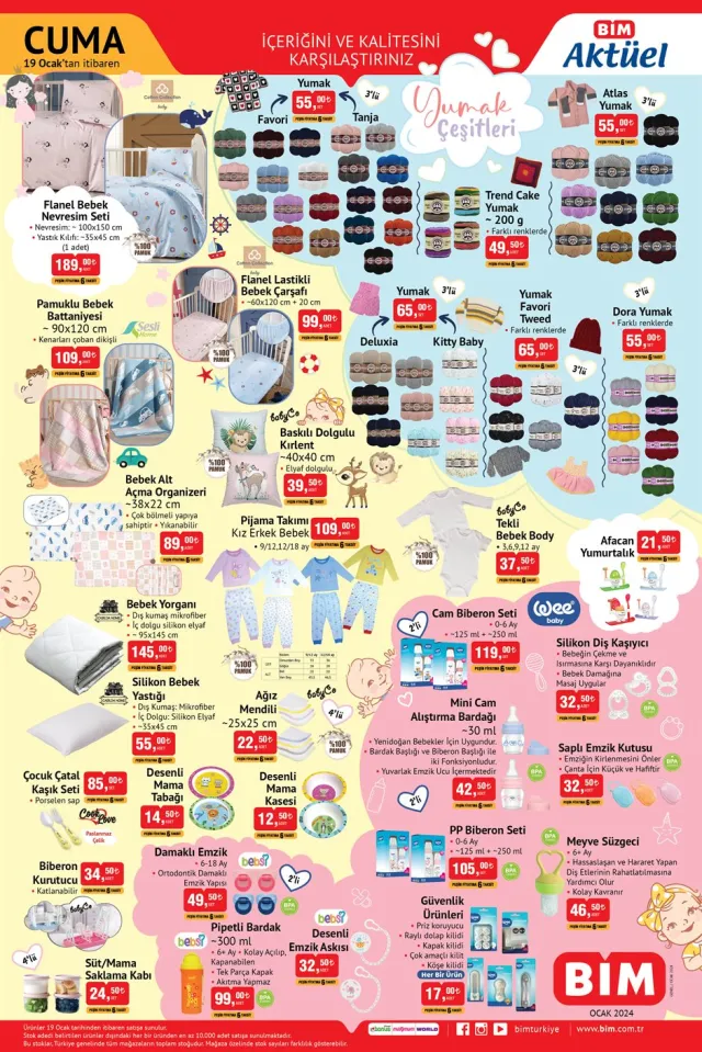 BİM AKTÜEL ÜRÜNLER KATALOĞU | 19 Ocak Bugün, bu hafta Bim'e hangi ürünler gelecek? Bim aktüel ürünlerde neler var?