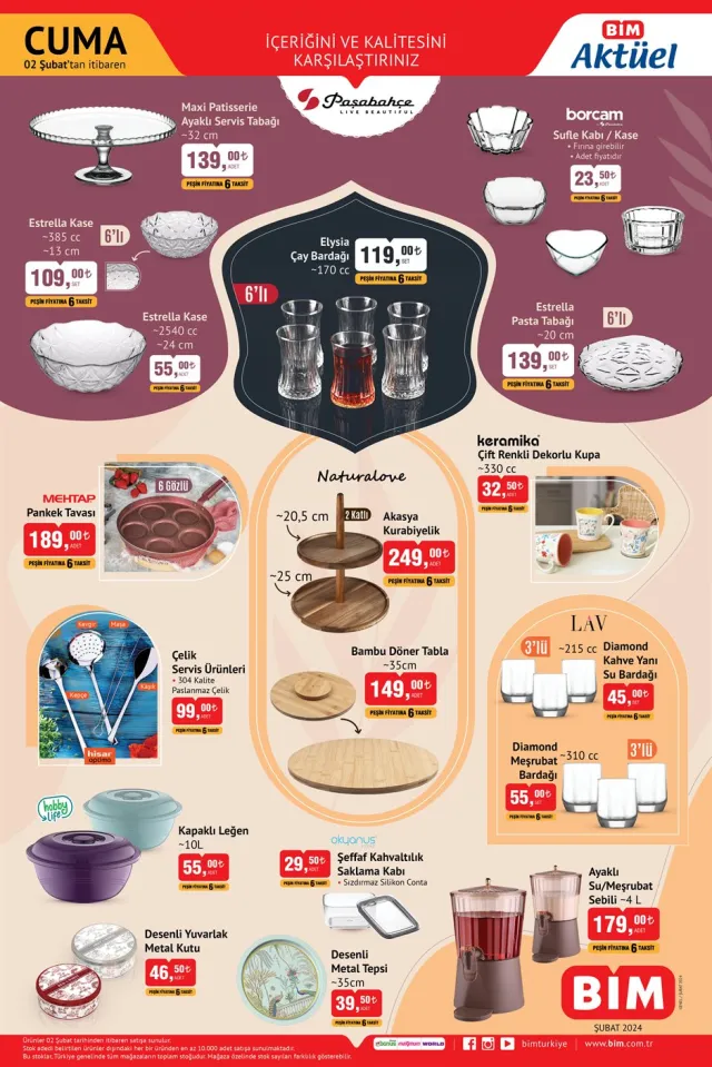 2 ŞUBAT BİM AKTÜEL ÜRÜNLER KATALOĞU YAYINLANDI: Bu hafta neler var? Bu hafta BİM'e hangi ürünler geldi?