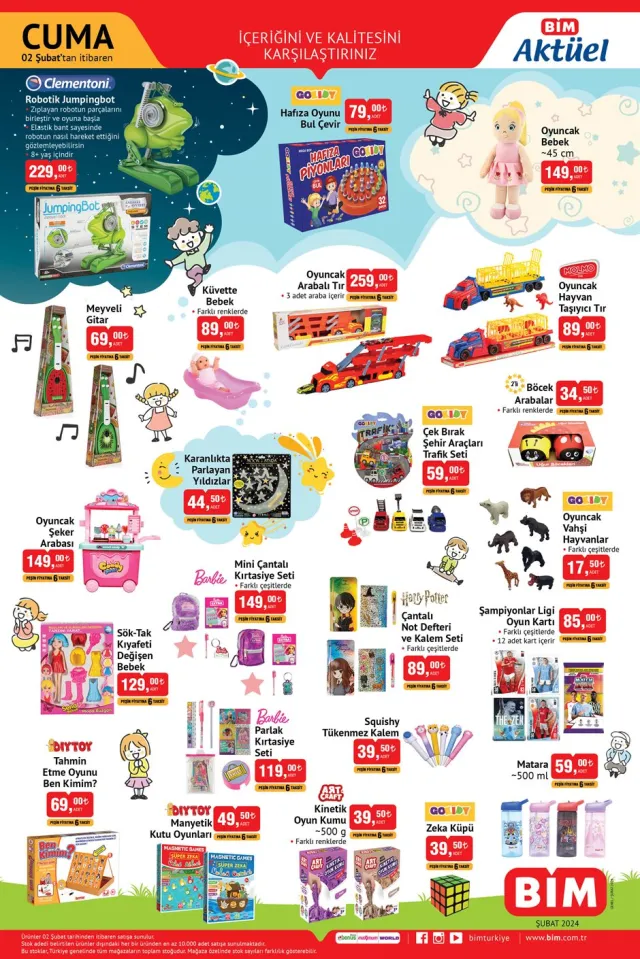 2 ŞUBAT BİM AKTÜEL ÜRÜNLER KATALOĞU YAYINLANDI: Bu hafta neler var? Bu hafta BİM'e hangi ürünler geldi?