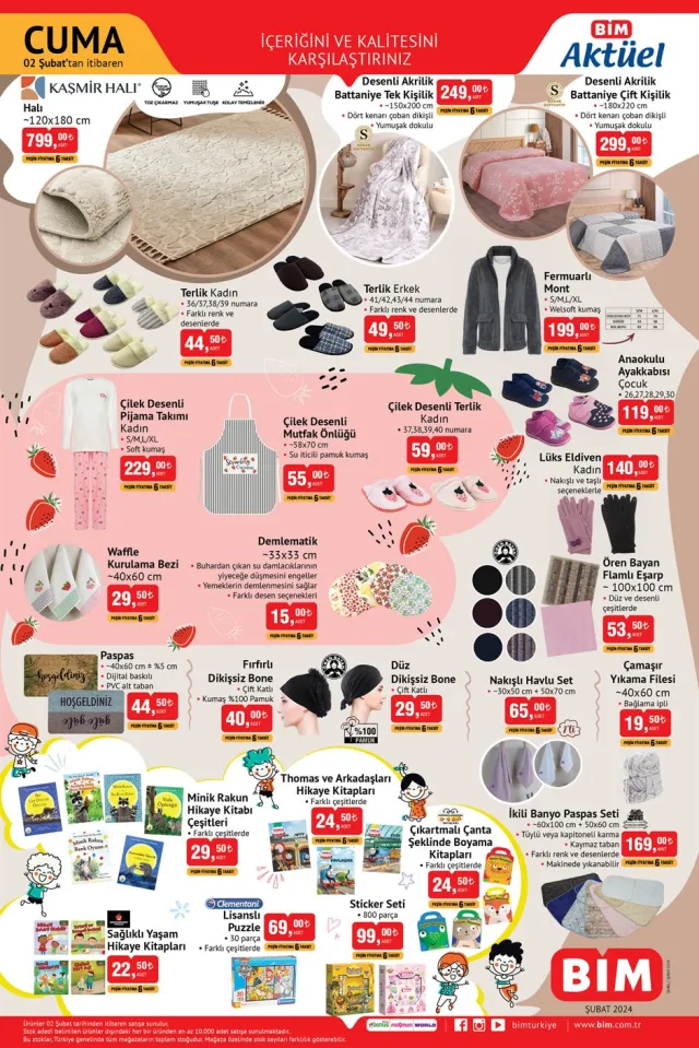2 ŞUBAT BİM AKTÜEL ÜRÜNLER KATALOĞU YAYINLANDI: Bu hafta neler var? Bu hafta BİM'e hangi ürünler geldi?