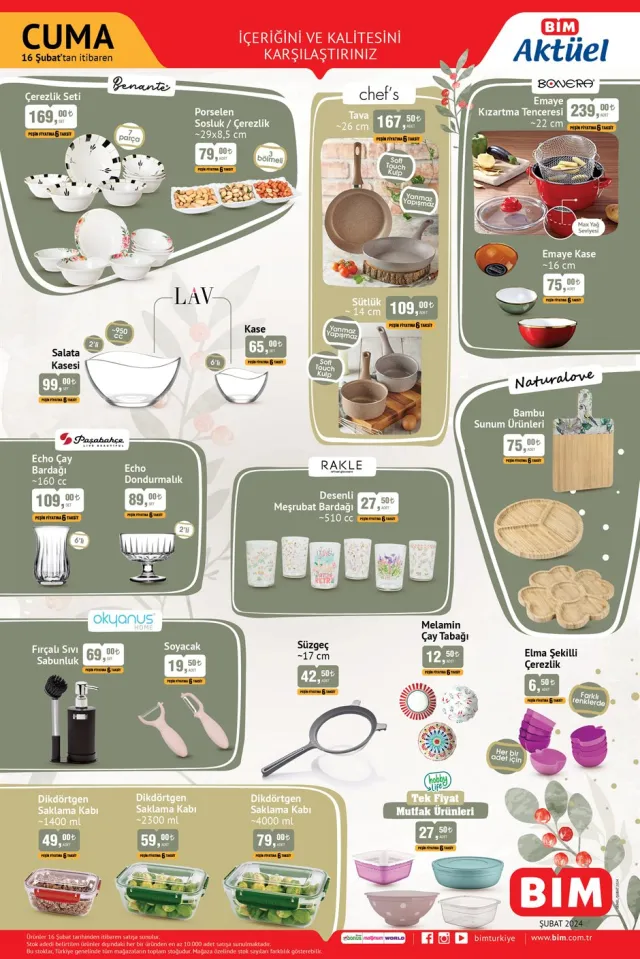 15 ŞUBAT BİM AKTÜEL ÜRÜNLER KATALOĞU YAYINLANDI: Bu hafta neler var? Bu hafta BİM'e hangi ürünler geldi?