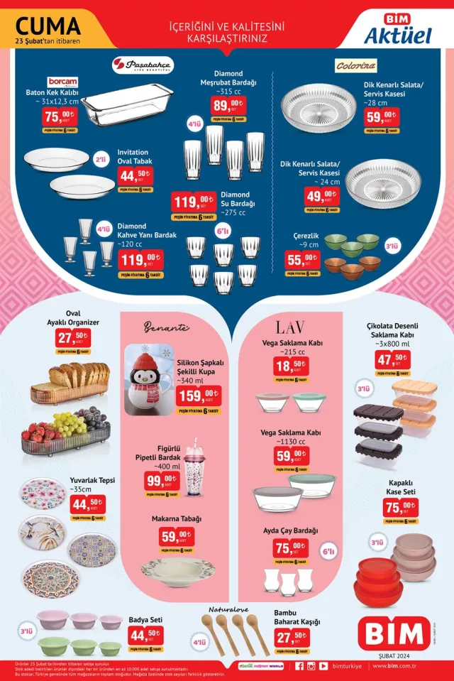 21 ŞUBAT BİM AKTÜEL ÜRÜNLER KATALOĞU YAYINLANDI: Bu hafta neler var? Bu hafta BİM'e hangi ürünler geldi?