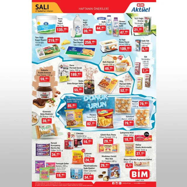 BİM AKTÜEL KATALOĞU 27-29 ŞUBAT YAYINLANDI | BİM bu hafta katalog ürünleri neler? BİM'e gelecek ürünler ve BİM fiyat listesi!