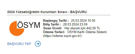 YKS BAŞVURU TARİHİ | YKS son başvuru tarihi ne zaman? YKS'ye nereden başvurulur? ÖSYM Başvuru ekranı!