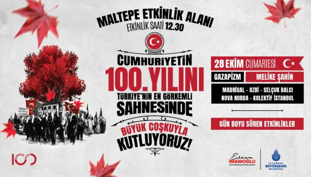 29 EKİM CUMHURİYET BAYRAMI ETKİNLİĞİ: İstanbul 29 Ekim konser, kutlamalar nerede ve saat kaçta? Bayram etkinlik takvimi!