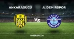 Ankaragücü-Adana Demirspor maçı CANLI izle! Ankaragücü-Adana Demirspor maçı canlı yayın izle! Nereden ve nasıl izlenir?