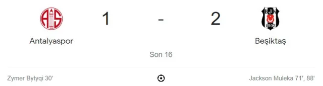 Antalyaspor - Beşiktaş maçı kaç kaç, bitti mi? MAÇ SKORU! Antalyaspor - Beşiktaş maçı kaç kaç, canlı maç skoru!