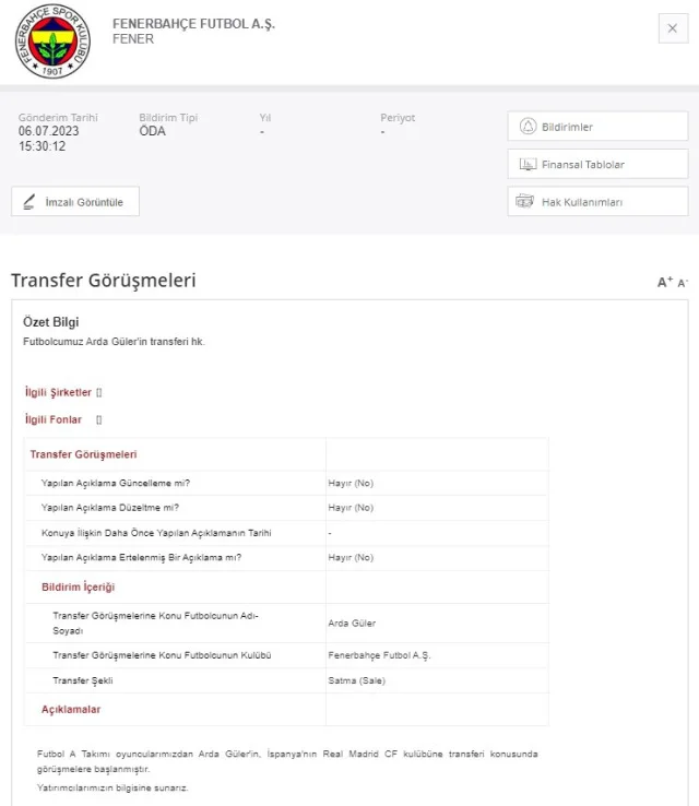 Arda Güler bonservis bedeli ne kadar? Arda Güler hangi takıma transfer oldu?