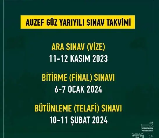 AUZEF bütler ne zaman? AUZEF vizeler ne zaman açıklanacak?