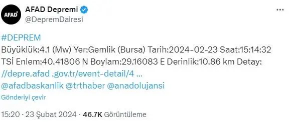 Balıkesir'de deprem mi oldu, kaç şiddetinde? 23 Şubat Balıkesir'de nerede deprem oldu?