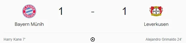 Bayern Münih Bayer Leverkusen maçı kaç kaç, bitti mi? MAÇ SKORU! Bayern Münih Bayer Leverkusen maçı kaç kaç, canlı maç skoru! Canlı maç anlatımı!