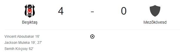 Beşiktaş-Mezokovesd Zsory maç özeti! (VİDEO) Beşiktaş Mezokovesd Zsory maçı özeti izle! BJK Mezokovesd Zsory golleri kim attı, maç kaç kaç bitti?