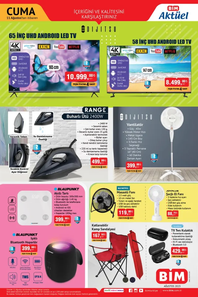 BİM AKTÜEL ÜRÜNLER: 9 Ağustos Bim aktüel ürünler kataloğu! Bugün Bim'e hangi aktüel ürünler gelecek?