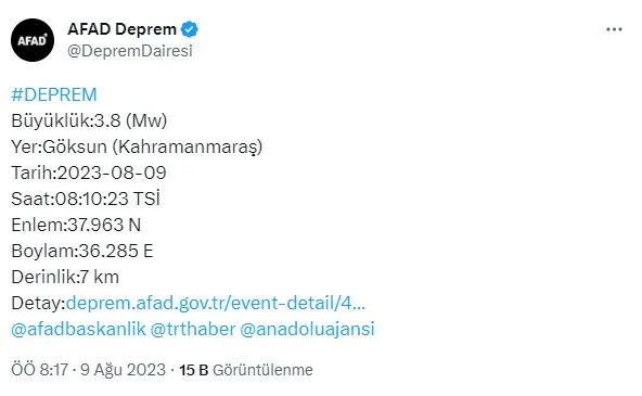 Bolu deprem mi oldu? Az önce Bolu'da deprem oldu mu? Bolu deprem şiddeti ne?