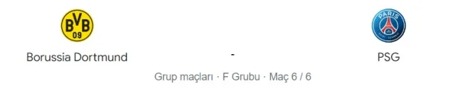 Borussia Dortmund - PSG maçı kaç kaç, bitti mi? MAÇ SKORU! Borussia Dortmund - PSG maçı kaç kaç, canlı maç skoru! Canlı maç anlatımı!
